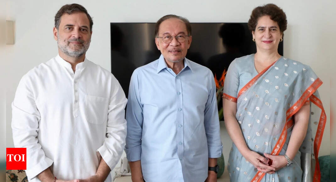 Rahul, Priyanka Gandhi meet Malaysian PM Anwar Ibrahim over breakfast