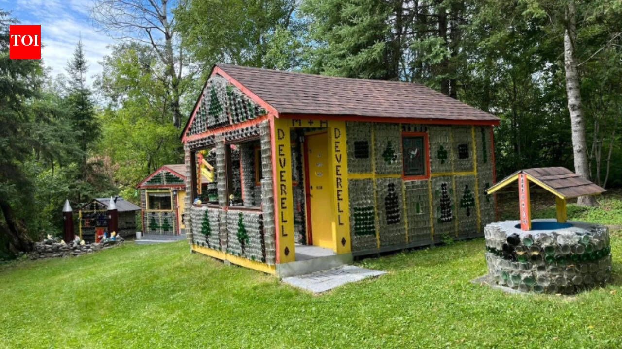 In 1973, Ontario teacher Hank Deverell built his wife a bottle house for her doll collection