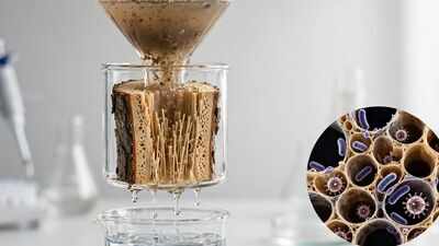 MIT scientists turned tree branches into water filters that remove more than 99% of bacteria and viruses