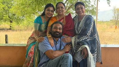 Dhanush shares adorable family picture with mother and sisters; calls them his ‘blessings’