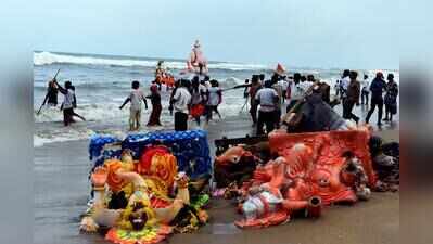 Officials scout for ponds & lakes for Ganesh idol immersion after NGT stayed immersion at Pattinapakam, Neelankarai