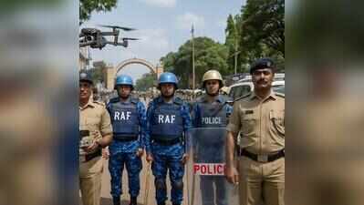 30 drones, RAF keep vigil as twin cities gear up for Ganesha fest