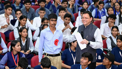 Uttarakhand CM Dhami encourages youth participation in shaping 'developed Uttarakhand by 2047' at 'Mukhyamantri Yuva Vidyarthi Manthan'