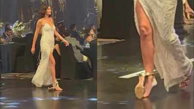 Heel breaks mid-catwalk, but model Alicia Kaur doesn’t miss a beat: Her calm response wins the internet