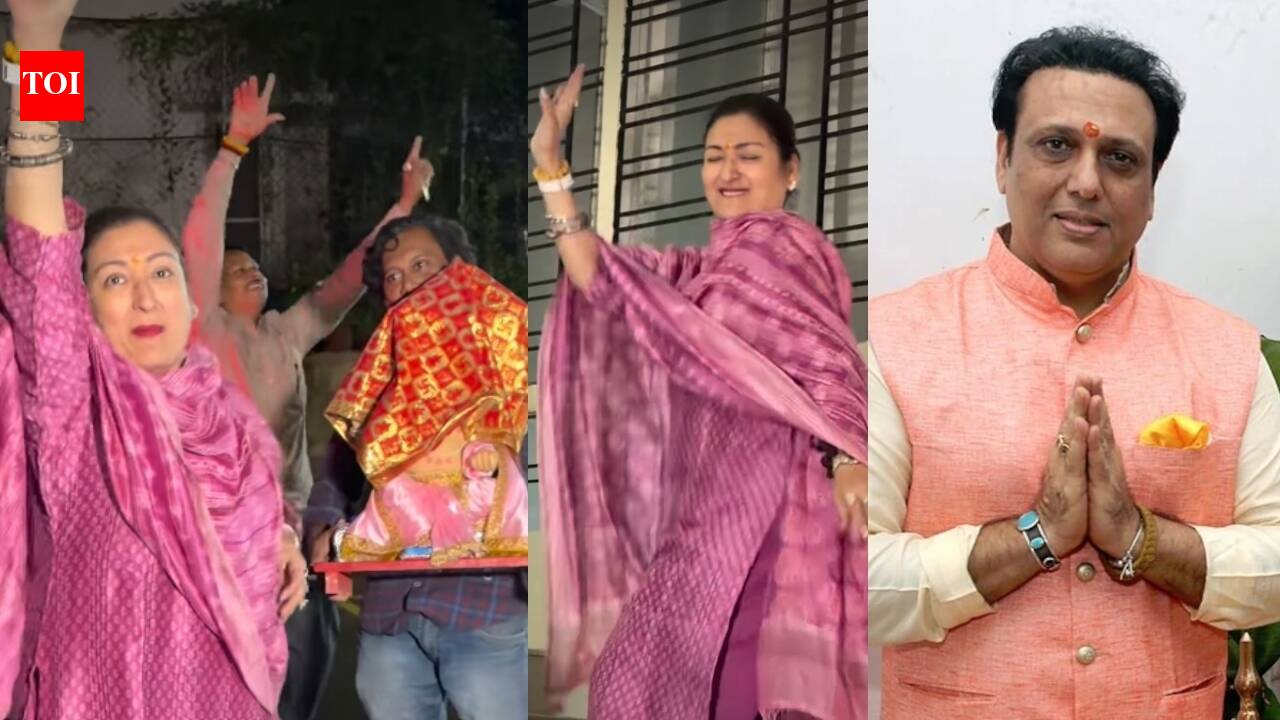 Sunita Ahuja dances her heart out as she welcomes Ganpati Bappa, fans ask about Govinda