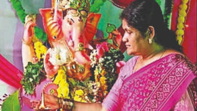 For 18 yrs, a Muslim woman has led Ganeshotsav in Karnataka's Chikkamagaluru