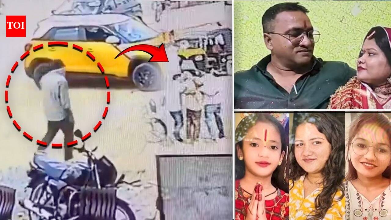 Caught on CCTV: Jaipur Man Accused of Killing Wife, 3 Daughters Arrested Outside Hotel In Reengus