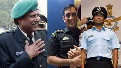 Indian cricket stars with a second uniform: Meet the cricketers who hold official ranks in the police and defence forces