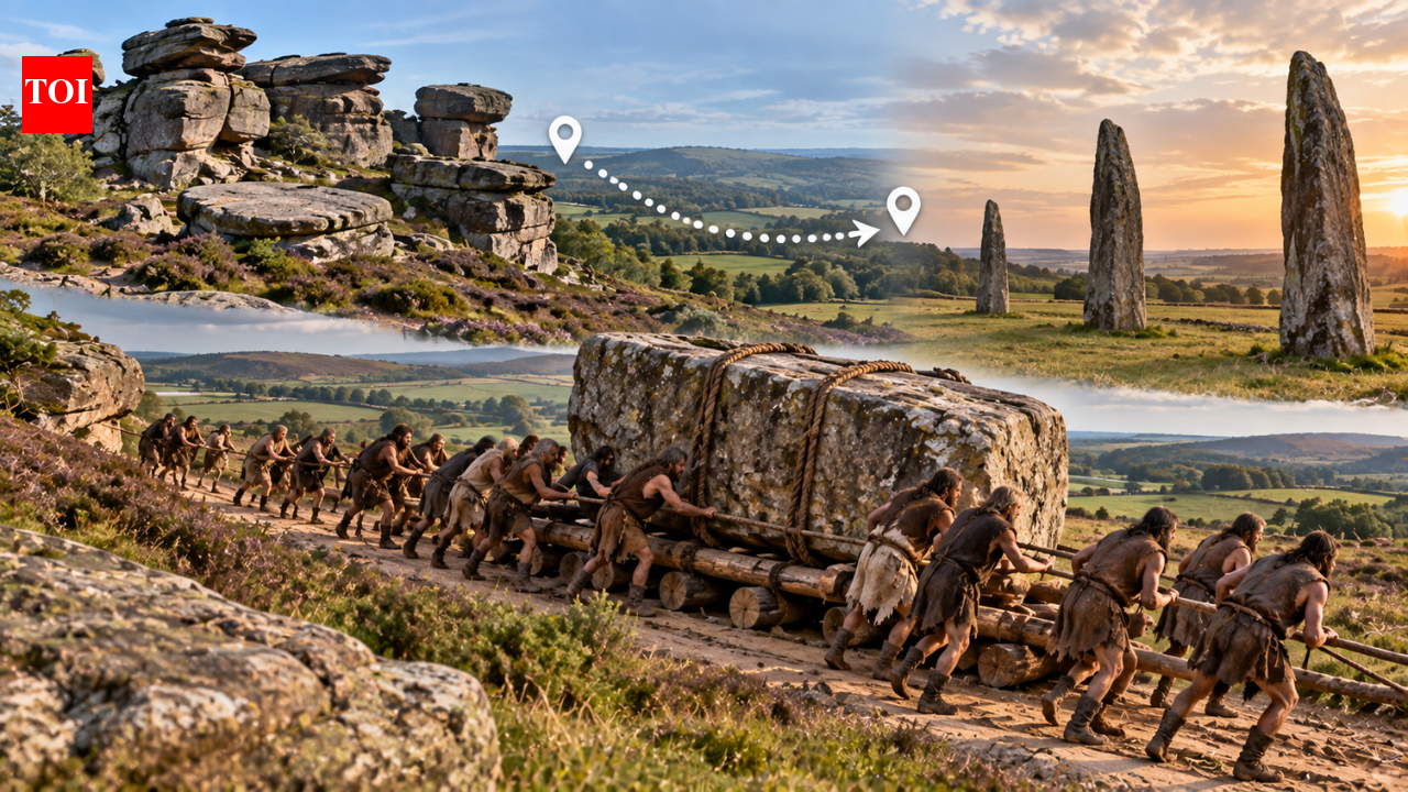 Britain’s Devil’s Arrows came from Brimham Rocks 18 km away, proving prehistoric stone transport