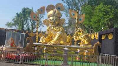 Grand idols, brass medha, contemporary themes mark Ganesh Puja in state