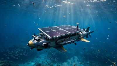 Scientists develop underwater solar cells that work 10 metres below the ocean surface and power robots
