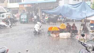 Torrential rain brings relief from heat, humidity in Bhilwara