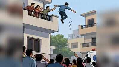 Man enters house, later jumps to death from adjoining building
