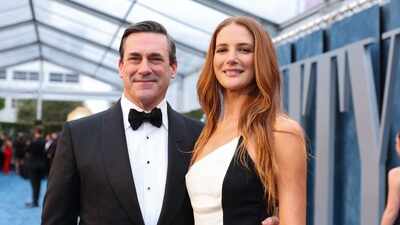 Emmys 2026: Jon Hamm and Anna Osceola's first outing after pregnancy news; actress shows off baby bump in style