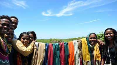 A Chinese village collected plastic from its mangroves and turned the waste into silk-like scarves for volunteers, linking cleanup with recycling