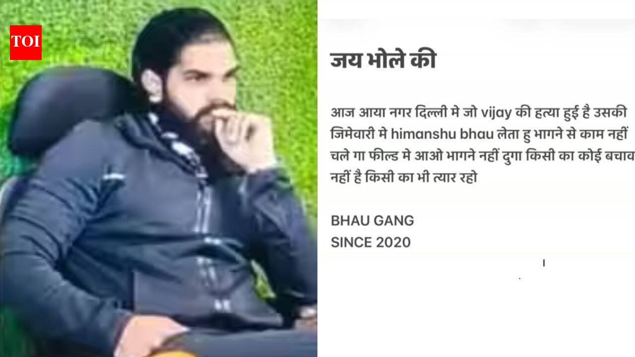 &lsquo;Bhagne nahi dunga kisi ko&rsquo;: Gangster Himanshu Bhau claims responsibility for Delhi gym trainer murder