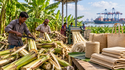 Bangladesh's banana farmers once discarded the stems; the waste can now produce 37,778 tonnes of fibre a year and a $94 million export opportunity