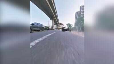 Kabaddi player chases biker in car, knocks her down on Golf Course Road