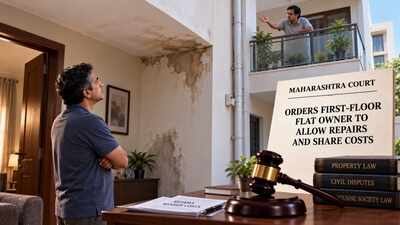 Water kept leaking into his ground-floor home despite repeated fixes; after an 8-year legal fight, Maharashtra court orders first floor flat owner to allow repairs and split costs