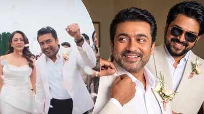 Fans get emotional as Suriya-Jyotika renew wedding vows after 20 years; call their celebration ‘timeless’