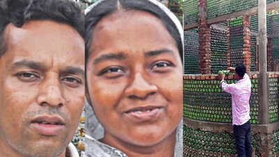 Meet the couple who built a plastic bottle house for their differently-abled son