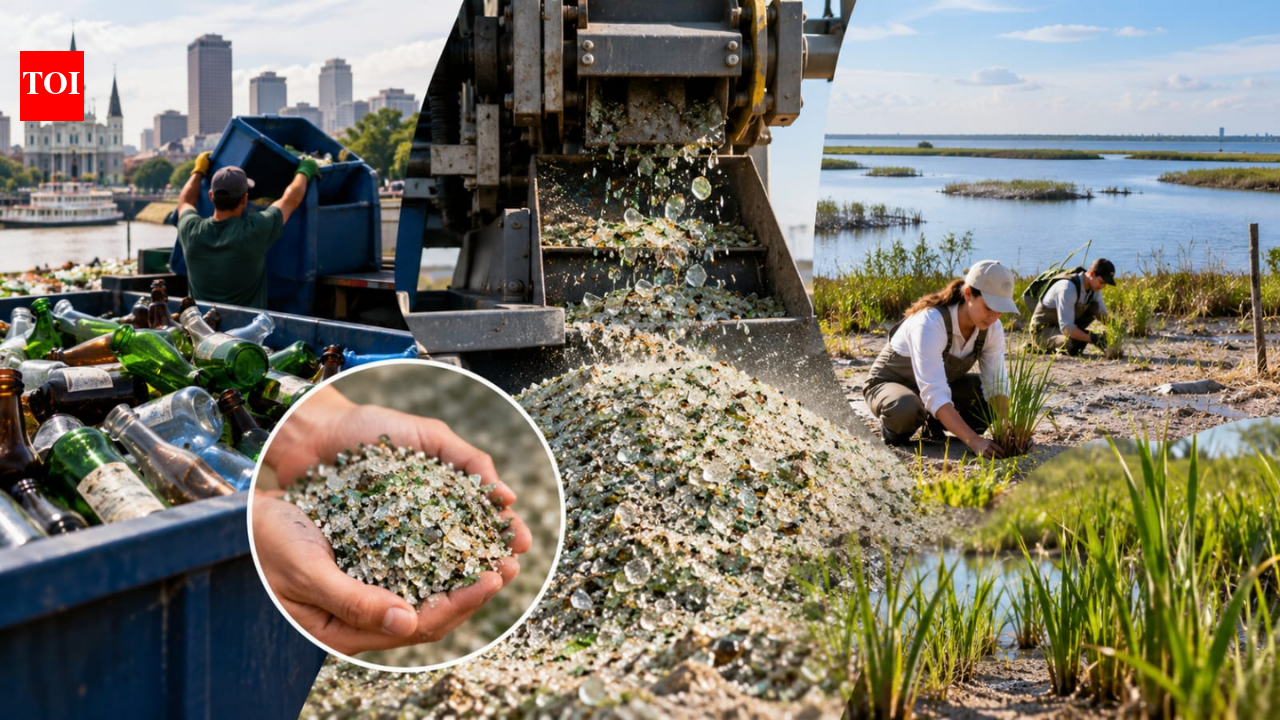 Since 2020, New Orleans project has turned bottles into sand; 12M pounds of glass diverted
