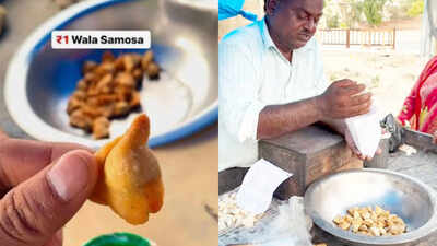 ₹1 samosa is going viral: Here’s where you can eat Prayagraj’s tiny, crispy snack