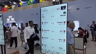 Pakistan hand Israel 4-0 win after refusing to play at FIDE World Chess Olympiad