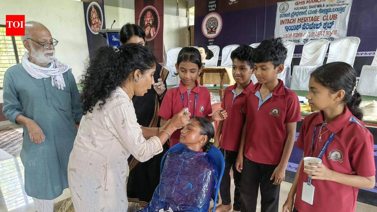 Masks, colours and culture: Intach introduces students to Tulunadu’s living traditions
