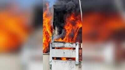 Fire breaks out at flat in Ghaziabad highrise, owner escapes in time