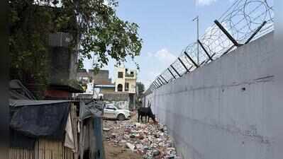 900m buffer zone earmarked, but not even 9m gap between houses & IAF ammo depot