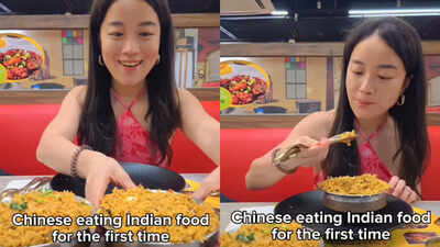 Chinese woman tries Indian biryani for the first time, but her hilarious spoon technique is what’s going viral