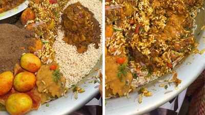 Chicken leg piece in jhalmuri? Viral Bangladesh street food video sparks reactions