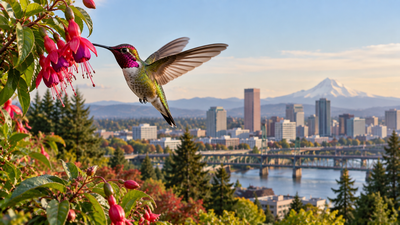 Anna’s hummingbirds were absent from Portland before 1968, but today they are among the city’s most common birds after expanding north