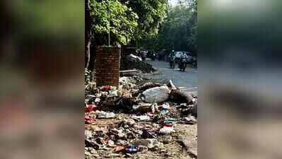 Sanitation workers’ strike enters third day, garbage piles up on Noida roads