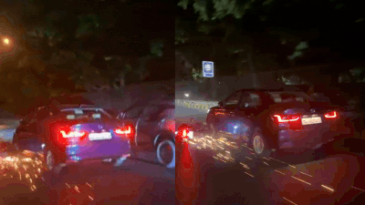 Watch: Car hits  bike, drags it for 100 metres on Delhi road; driver held