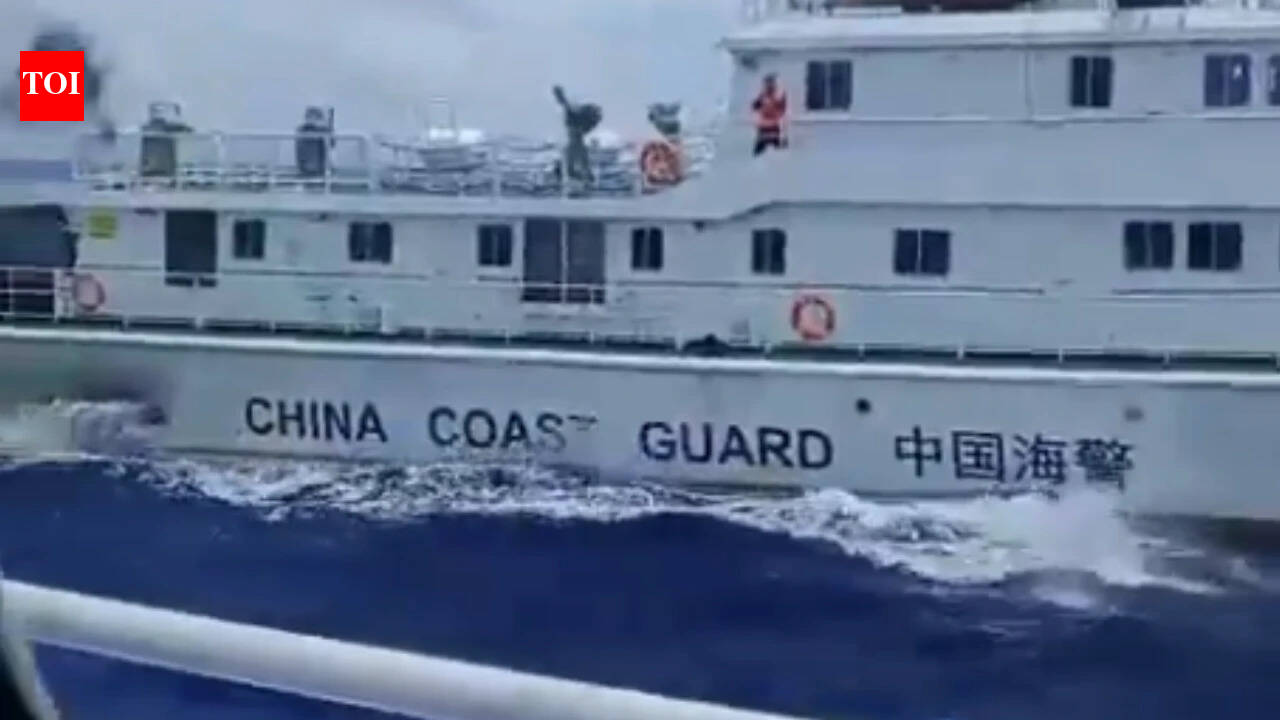 Watch: Chinese coast guard vessel rams civilian Philippine boat in South China Sea