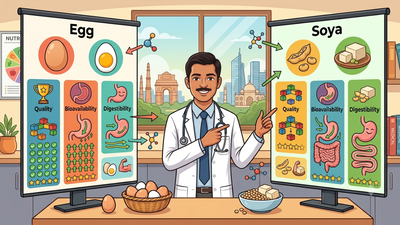 Egg or soya? Delhi NCR Doctor explains the protein debate, comparing quality, bioavailability and digestibility