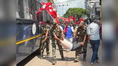 Protests held ahead of cabinet meeting; activists detained