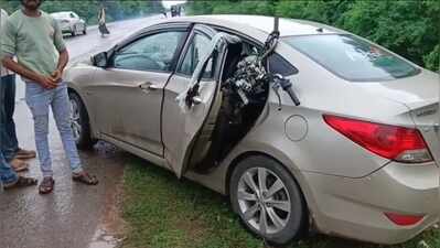 3 of family killed as car hits bike in Bhilwara