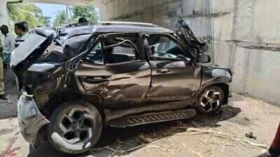 Woman dies after car falls off flyover, lands in underpass below