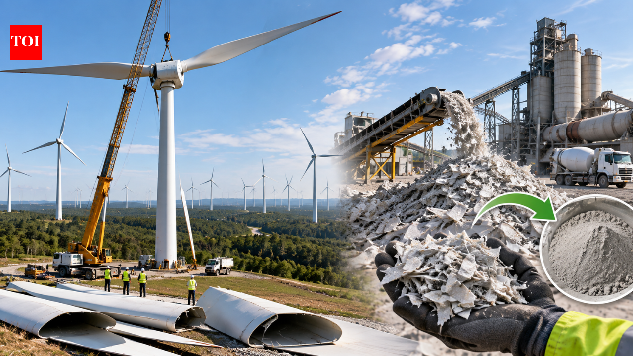 Panther Creek III wind farm upgrades 133 turbines for more power and reuses nearly 90% of old blade material in cement
