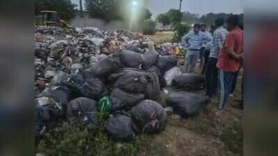 A day after residents flag dumping, MCG finds suspected industrial waste dumped on vacant land