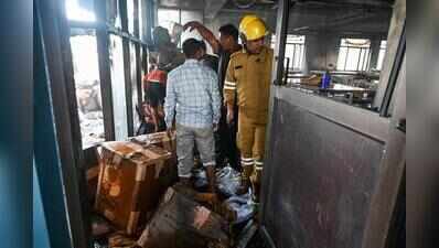 Factory on fire after AC short circuit