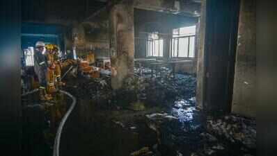 Factory on fire after AC short circuit