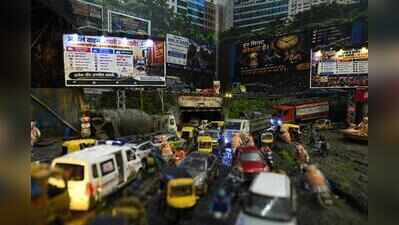 IT professional recreates Punawale’s traffic woes through Ganapati decoration after losing mom as ambulance gets stuck in jam