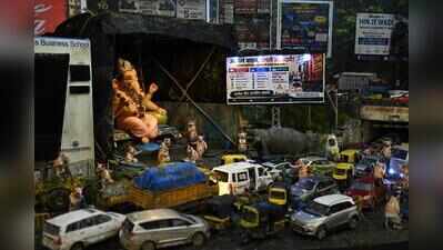 IT professional recreates Punawale’s traffic woes through Ganapati decoration after losing mom as ambulance gets stuck in jam
