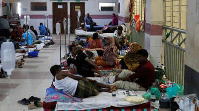 ‘Treated on floor, verandah’: Dhaka hospitals struggle to find space for dengue patients