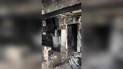 Fire breaks out after suspected  fridge compressor blast, two girls rescued in Pimple Saudagar