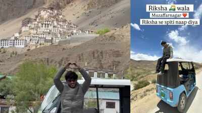 “I don’t have a car”: Meet Sumit Prajapati, who took his humble e-rickshaw 'Riki' from Muzaffarnagar in UP to Spiti Valley at 12,500 feet